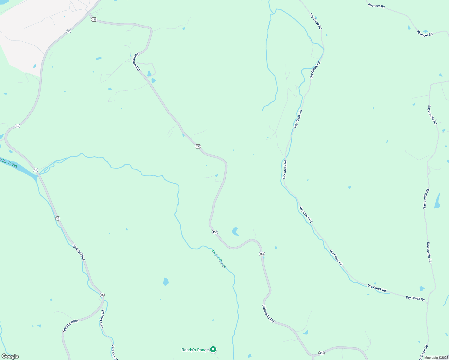map of restaurants, bars, coffee shops, grocery stores, and more near Johnson Rd in Warsaw