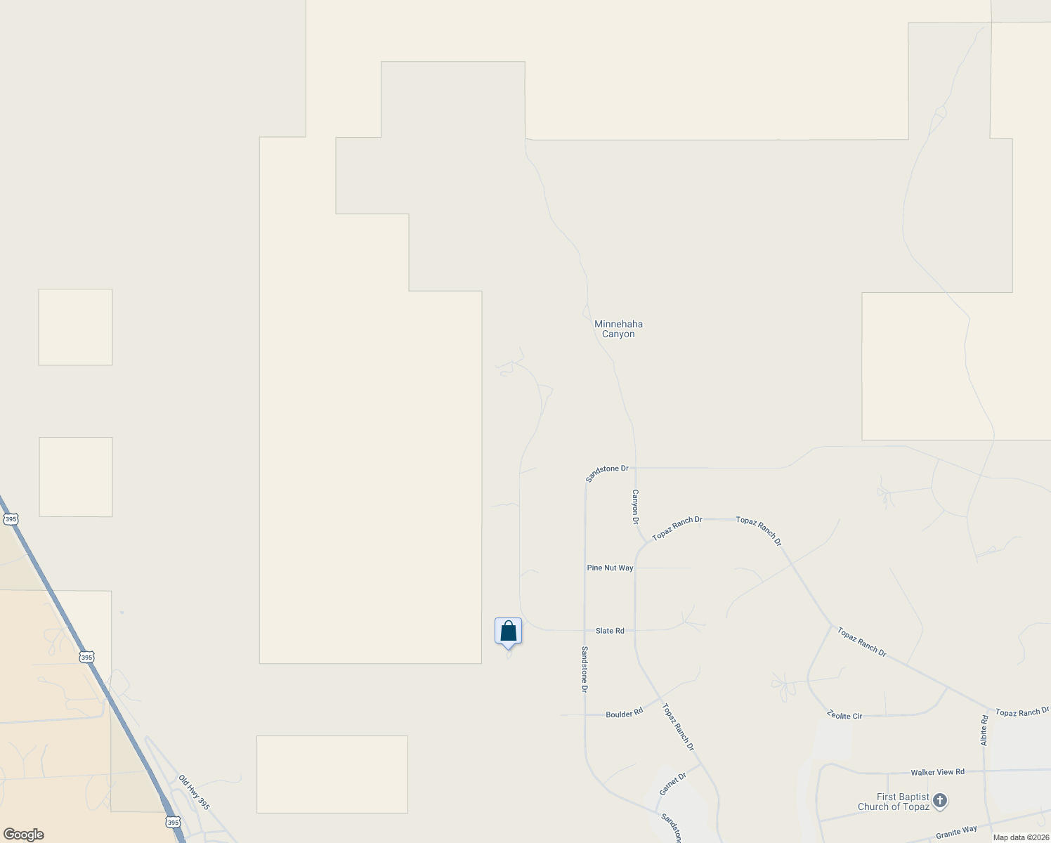 map of restaurants, bars, coffee shops, grocery stores, and more near 1192 Slate Road in Topaz Ranch Estates