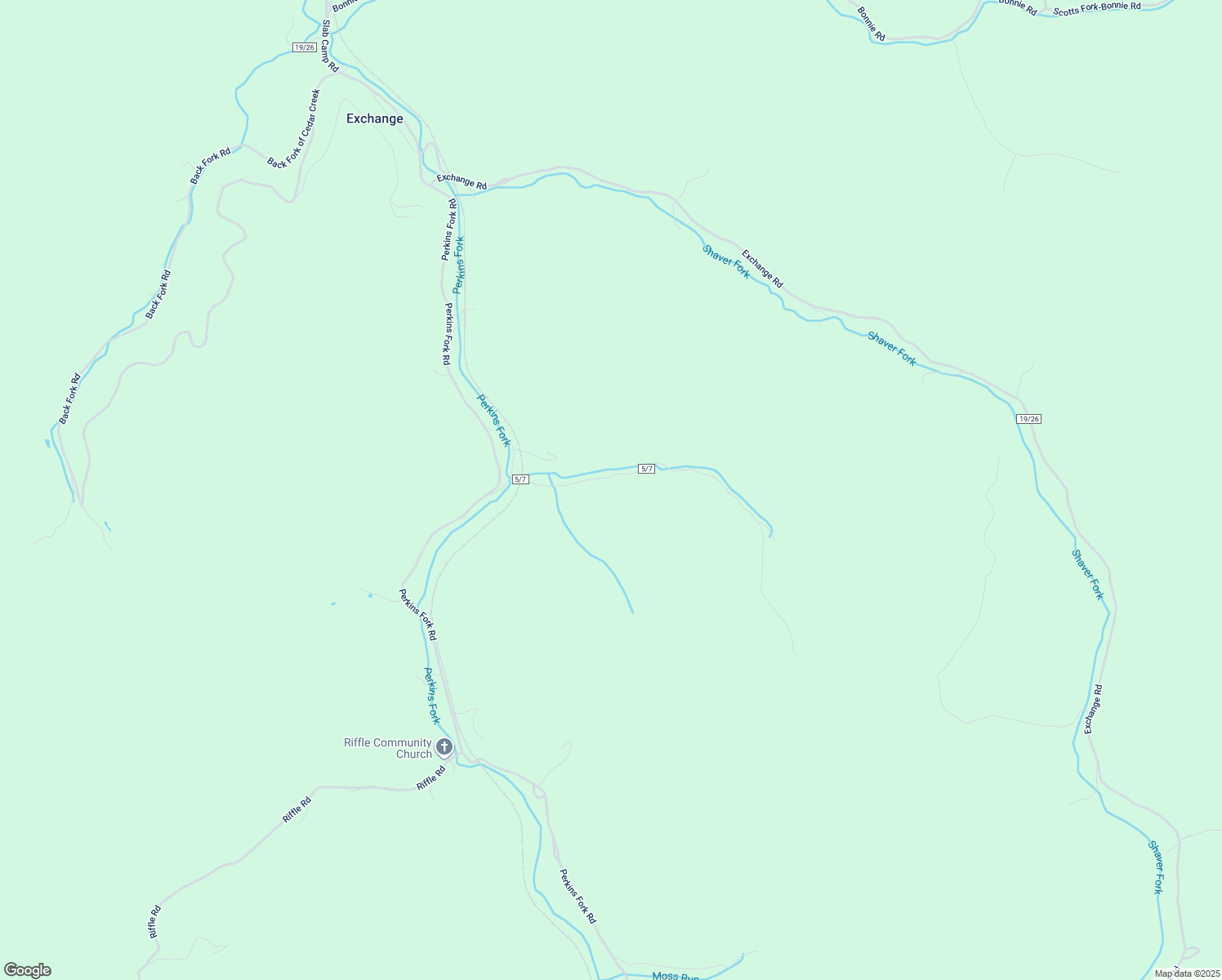 map of restaurants, bars, coffee shops, grocery stores, and more near in Riffle