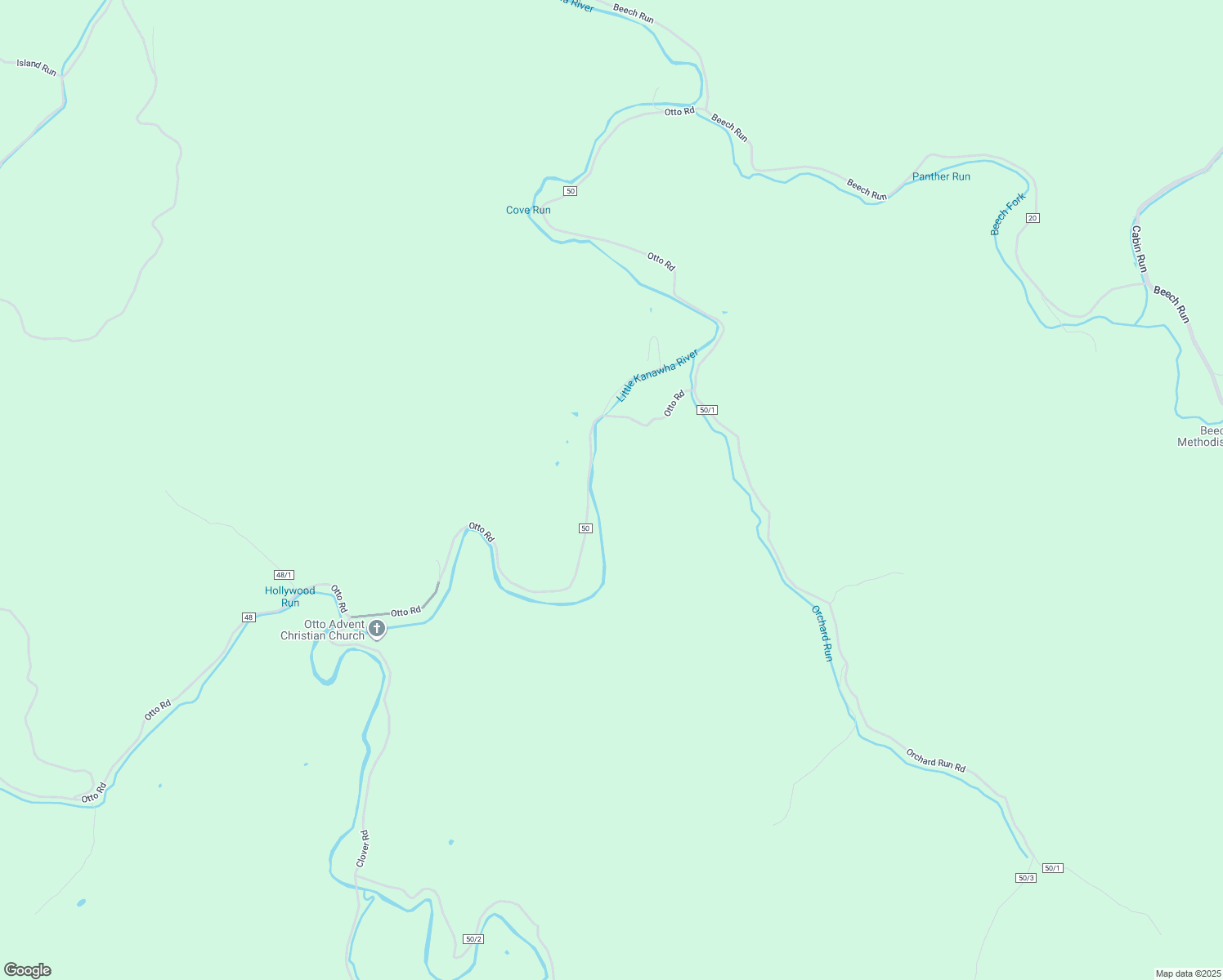 map of restaurants, bars, coffee shops, grocery stores, and more near Otto Road in Spencer