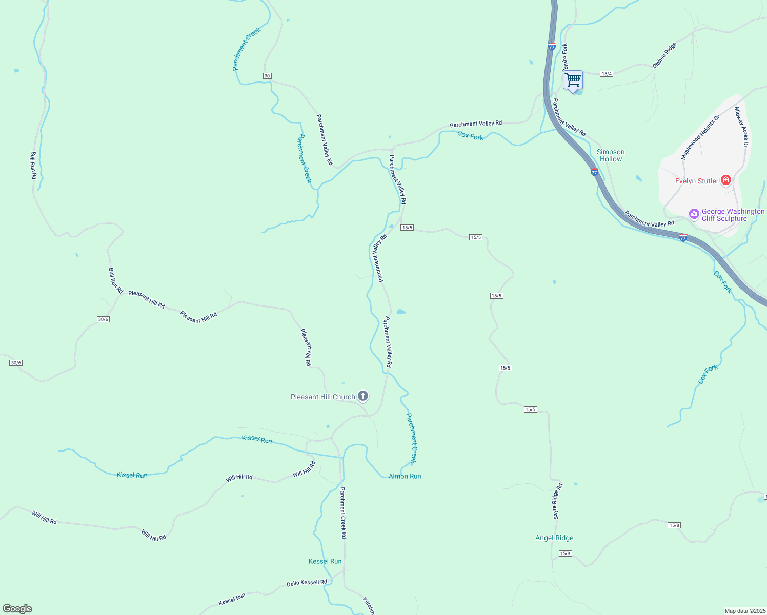 map of restaurants, bars, coffee shops, grocery stores, and more near 1642 Given Road in Ripley