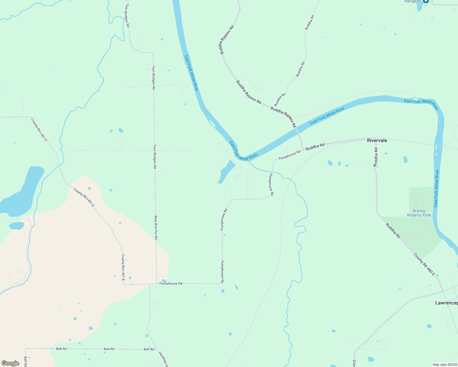 map of restaurants, bars, coffee shops, grocery stores, and more near 1683 Pumphouse Road in Mitchell