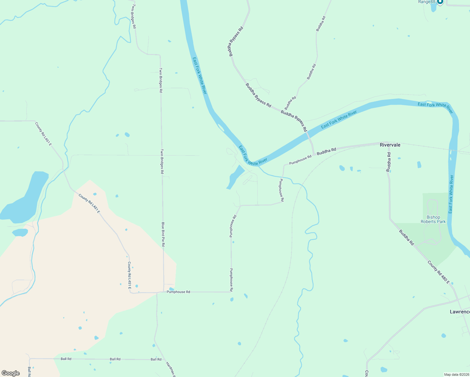 map of restaurants, bars, coffee shops, grocery stores, and more near 1683 Pumphouse Road in Mitchell