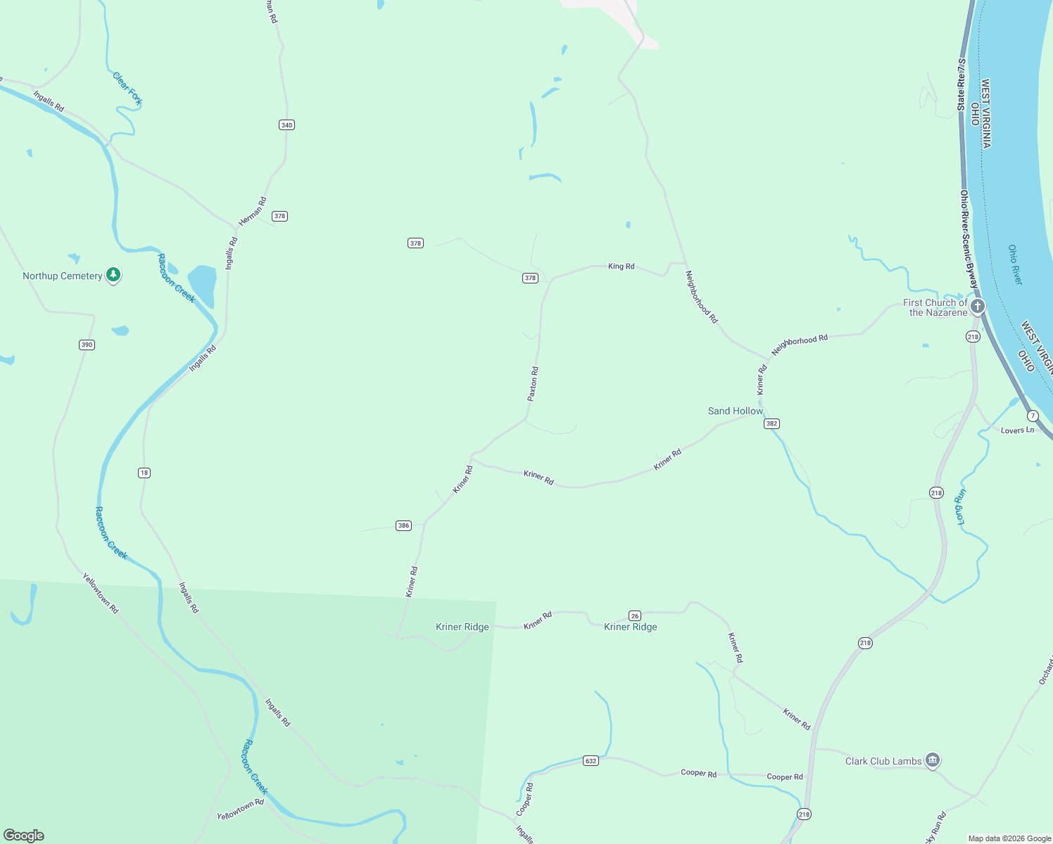 map of restaurants, bars, coffee shops, grocery stores, and more near 501 Paxton Road in Gallipolis