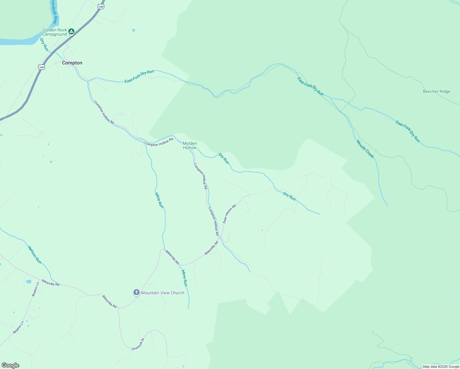 map of restaurants, bars, coffee shops, grocery stores, and more near 305 Rickard Place in Rileyville