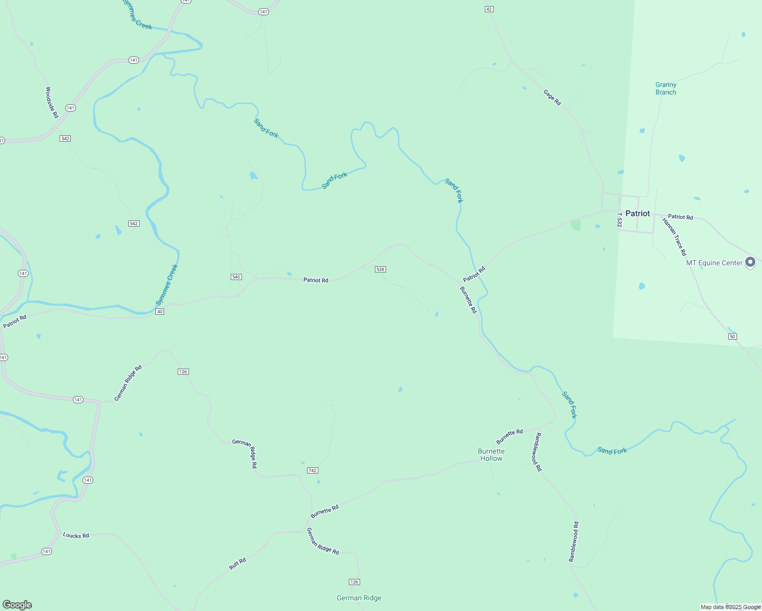 map of restaurants, bars, coffee shops, grocery stores, and more near in Patriot