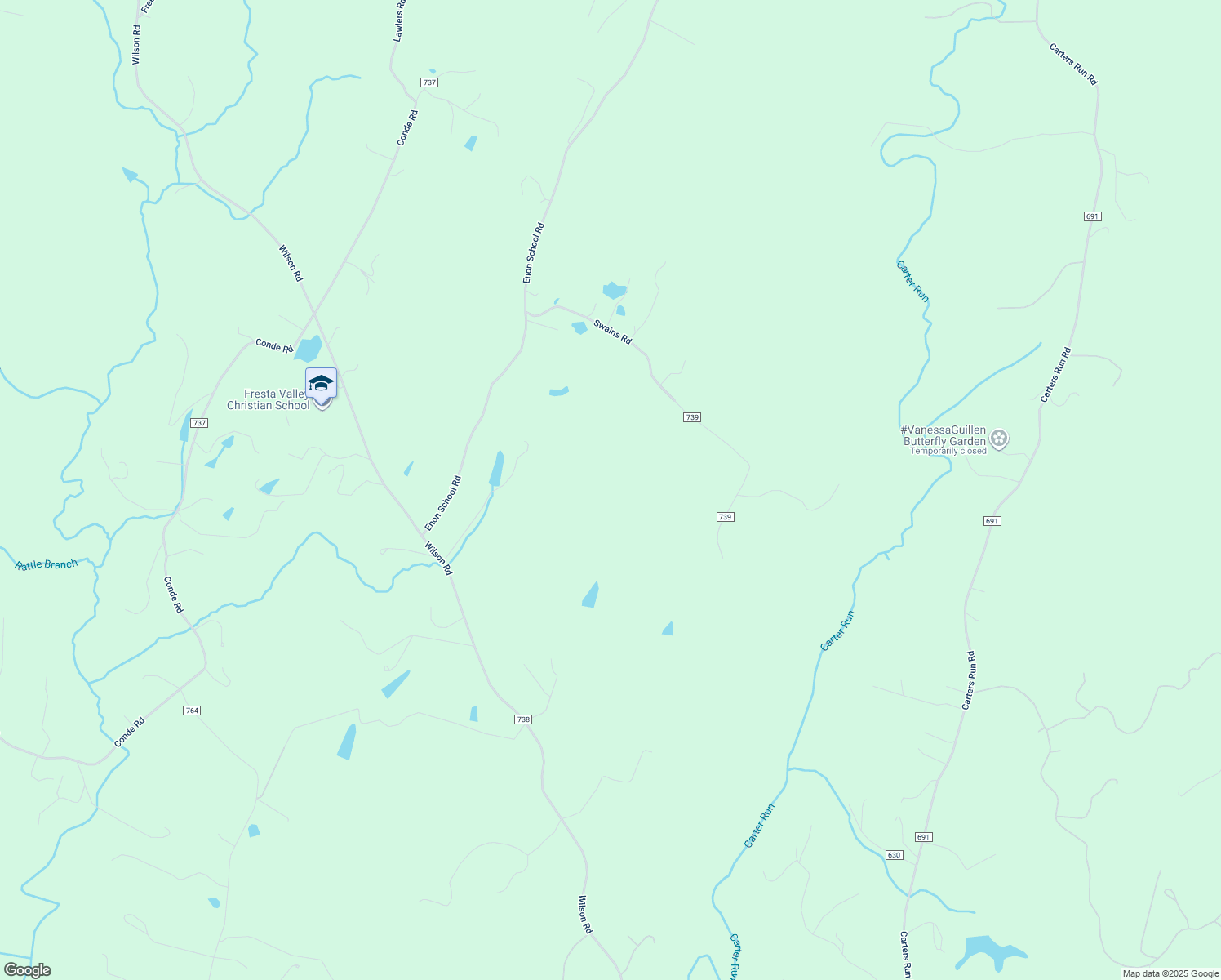 map of restaurants, bars, coffee shops, grocery stores, and more near 6422 Swains Road in Marshall