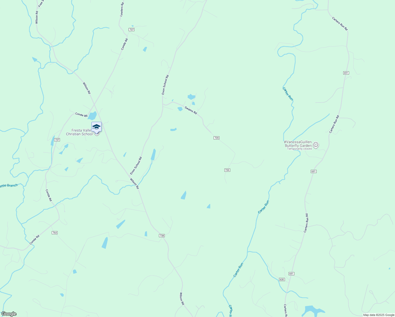map of restaurants, bars, coffee shops, grocery stores, and more near 6422 Swains Road in Marshall
