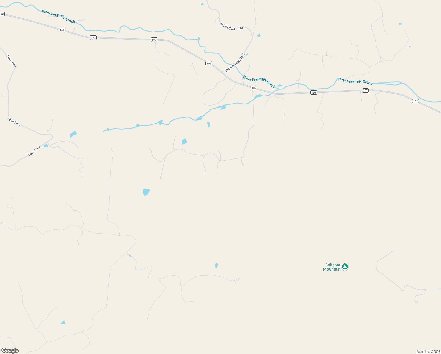 map of restaurants, bars, coffee shops, grocery stores, and more near 706 Bristlecone Road in Guffey