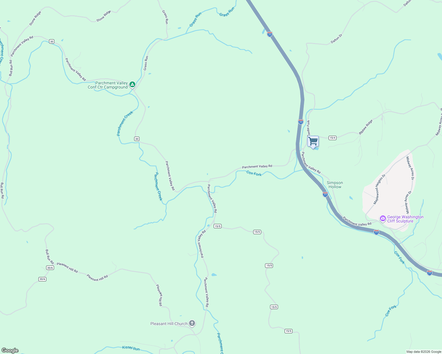 map of restaurants, bars, coffee shops, grocery stores, and more near in Ripley