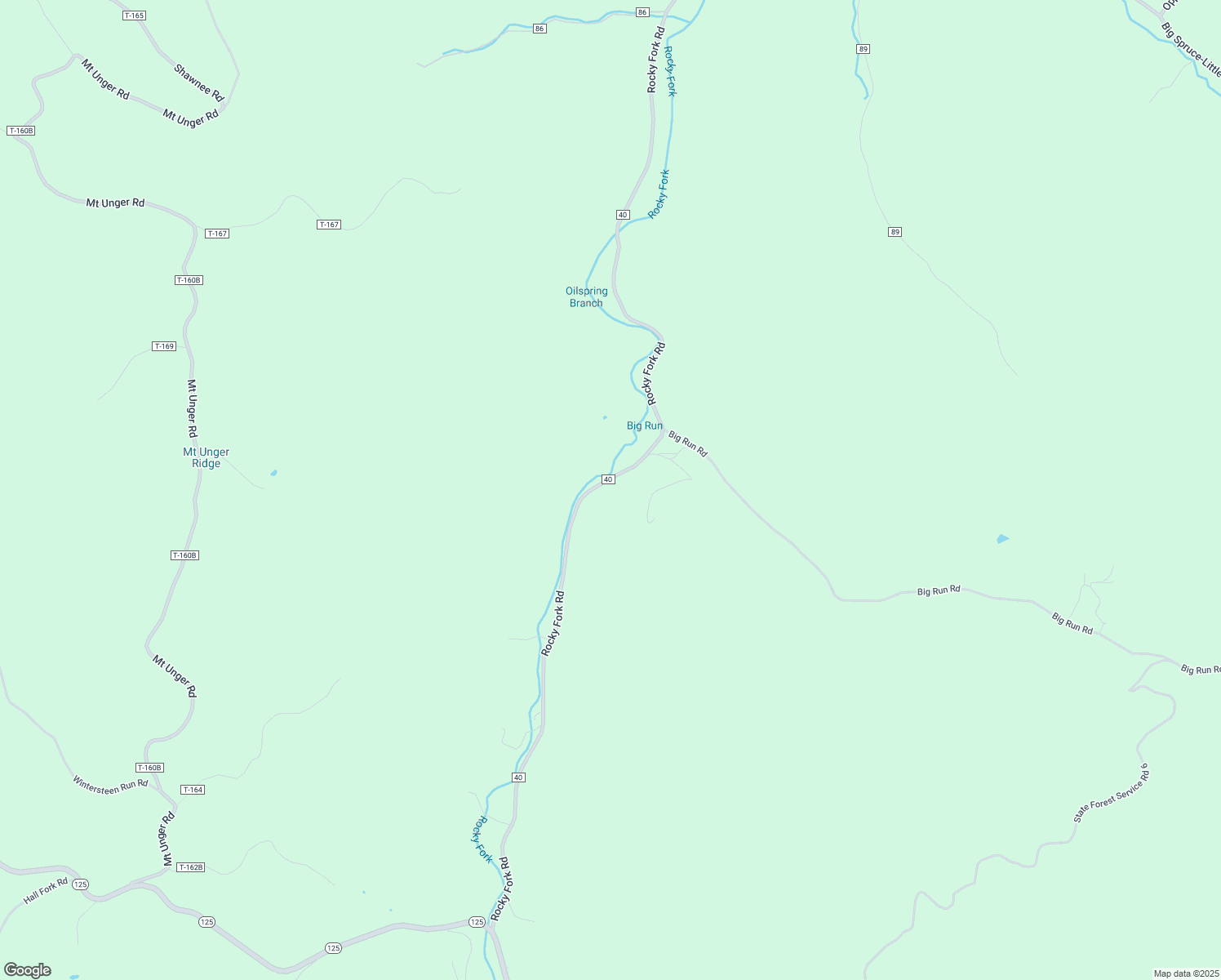 map of restaurants, bars, coffee shops, grocery stores, and more near 1306 Rocky Fork Road in Otway
