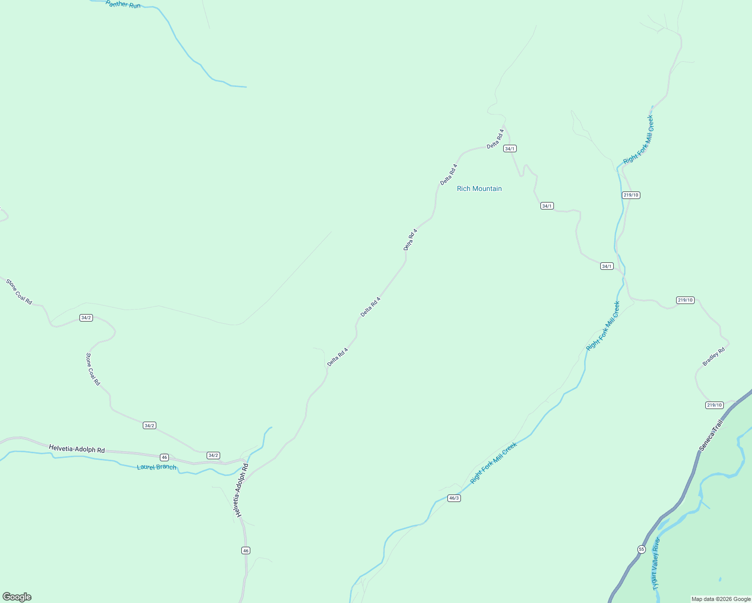 map of restaurants, bars, coffee shops, grocery stores, and more near Delta Road 4 in Randolph County