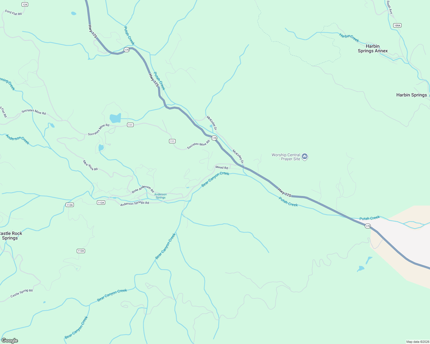map of restaurants, bars, coffee shops, grocery stores, and more near 11999 Anderson Springs Road in Middletown