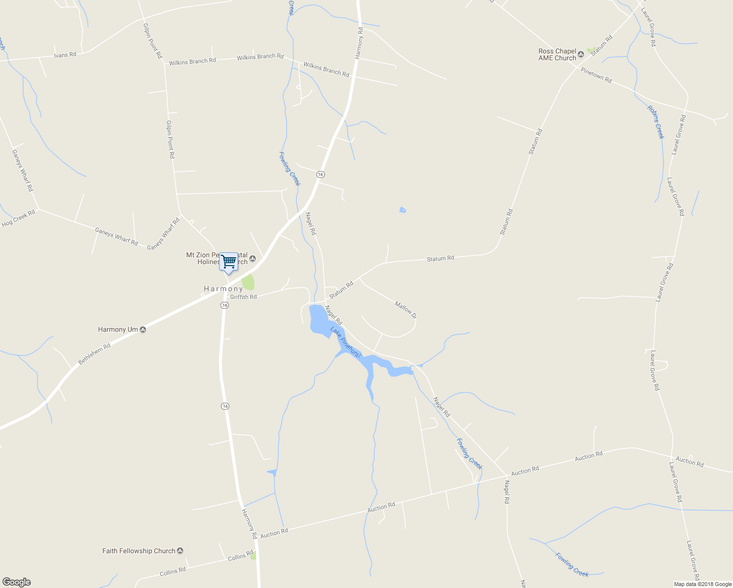 map of restaurants, bars, coffee shops, grocery stores, and more near 24165 Mallow Dr in Preston