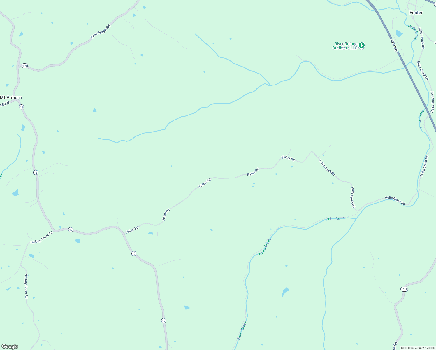 map of restaurants, bars, coffee shops, grocery stores, and more near 929 Fisher Road in Foster