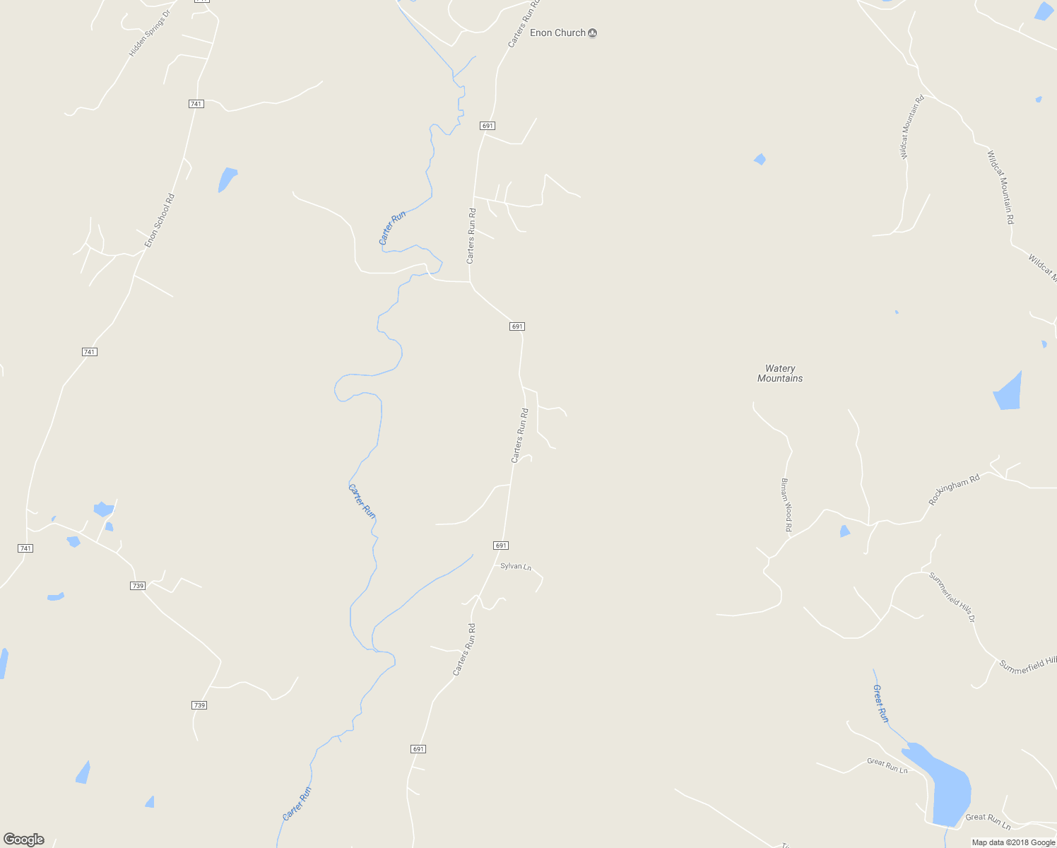 map of restaurants, bars, coffee shops, grocery stores, and more near 6195 Carters Run Road in Marshall