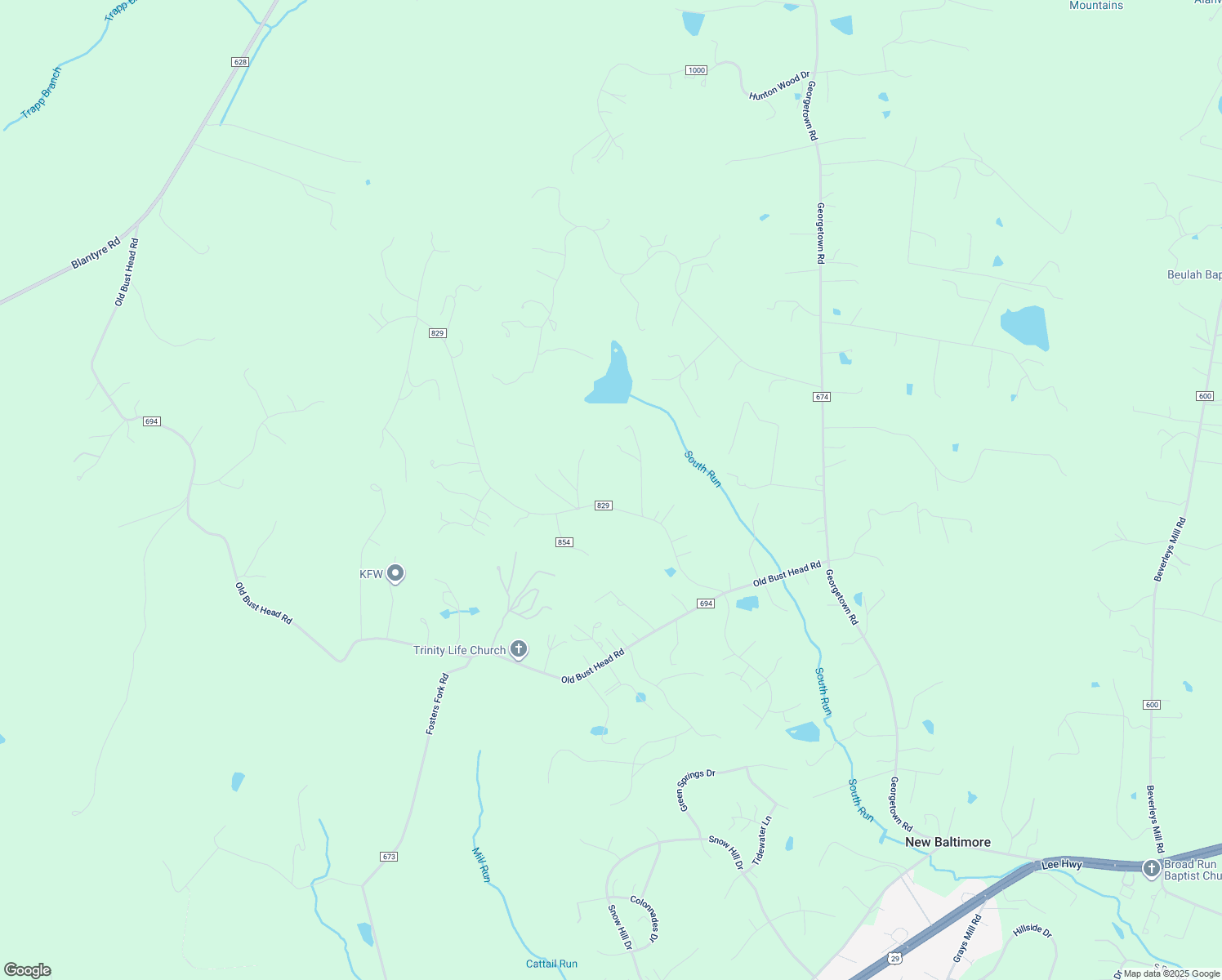 map of restaurants, bars, coffee shops, grocery stores, and more near 5576 Snow Mountain Road in Broad Run