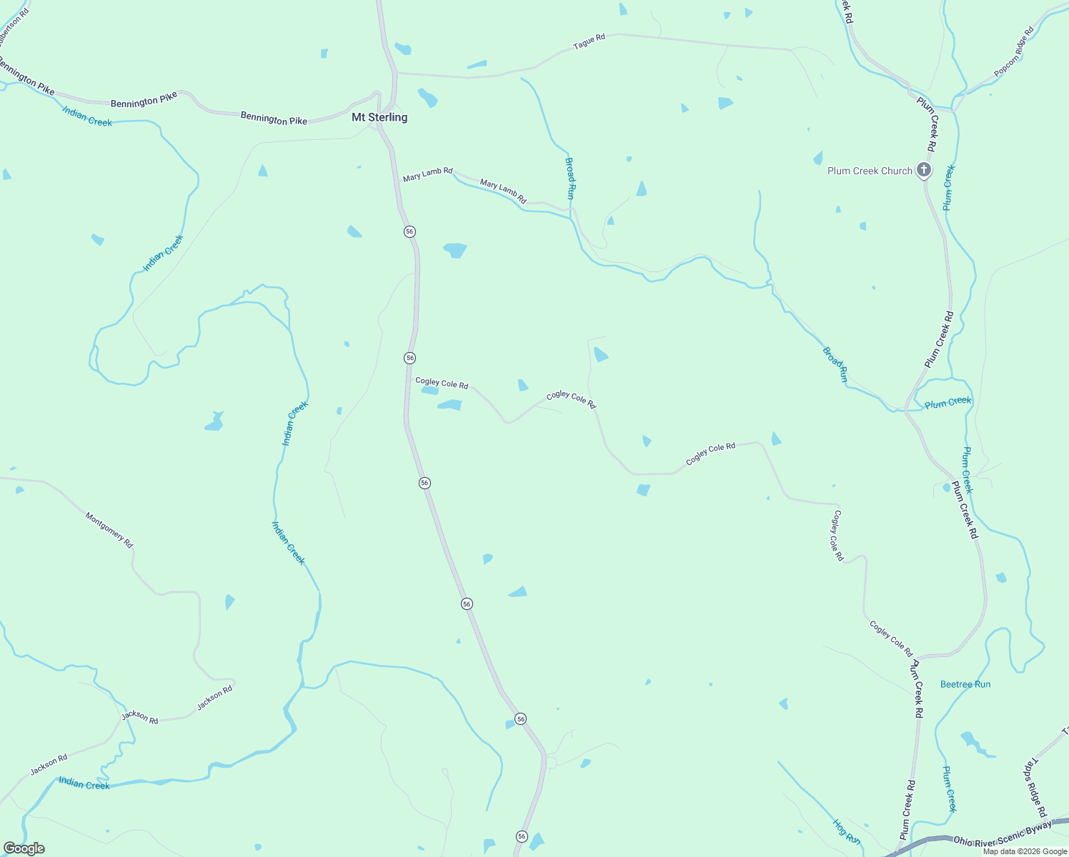 map of restaurants, bars, coffee shops, grocery stores, and more near 40 Cogley Cole Road in Vevay