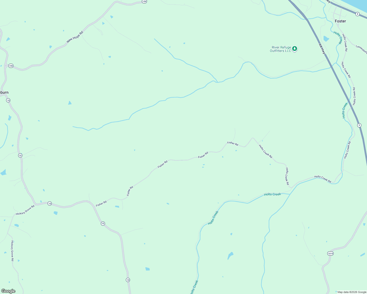 map of restaurants, bars, coffee shops, grocery stores, and more near 1019 Fisher Road in Foster