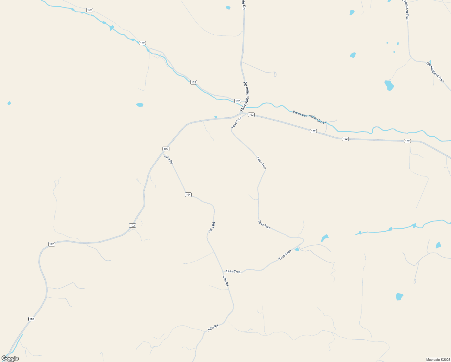 map of restaurants, bars, coffee shops, grocery stores, and more near 496 Julia Road in Guffey