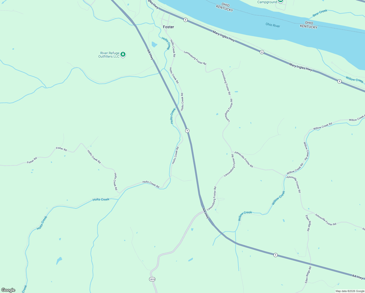 map of restaurants, bars, coffee shops, grocery stores, and more near in Foster