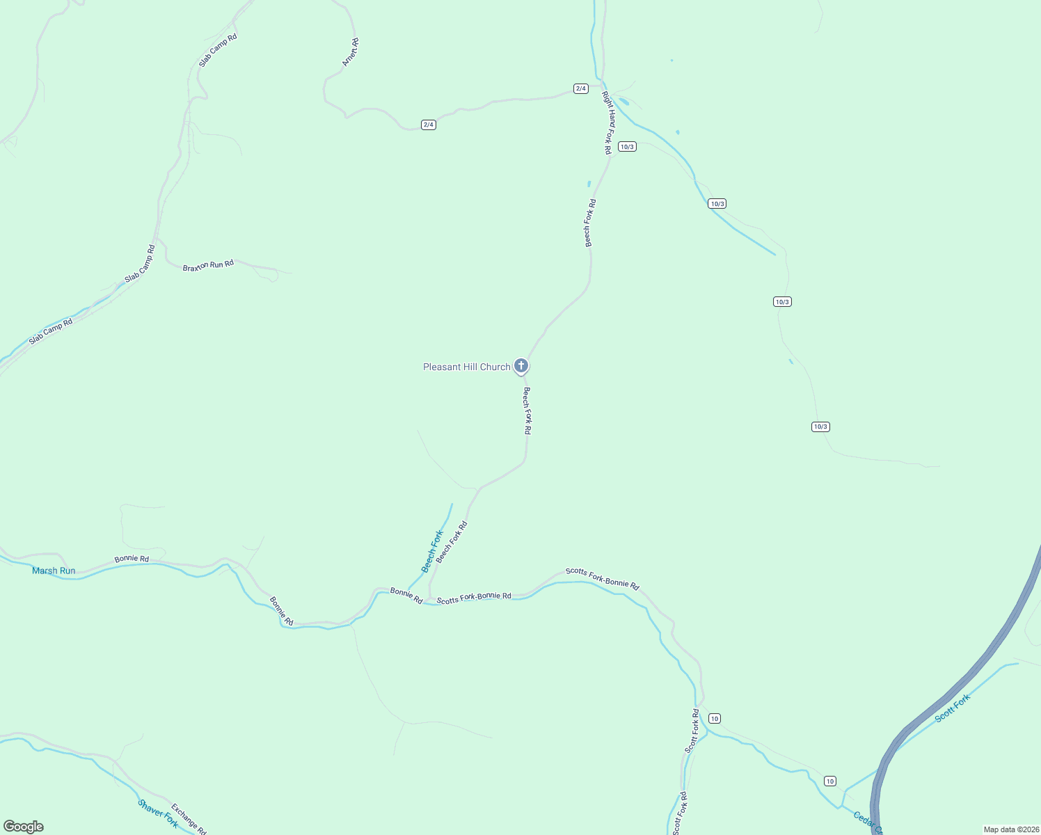 map of restaurants, bars, coffee shops, grocery stores, and more near 922 Beech Fork Road in Burnsville
