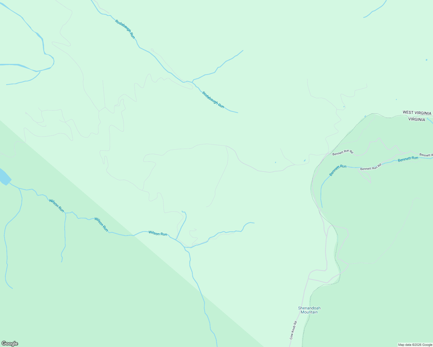 map of restaurants, bars, coffee shops, grocery stores, and more near Benett's Run Road in Moorefield