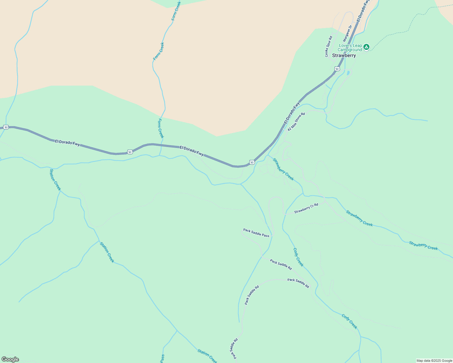 map of restaurants, bars, coffee shops, grocery stores, and more near 6170 41 Mile Stone Tract in Kyburz