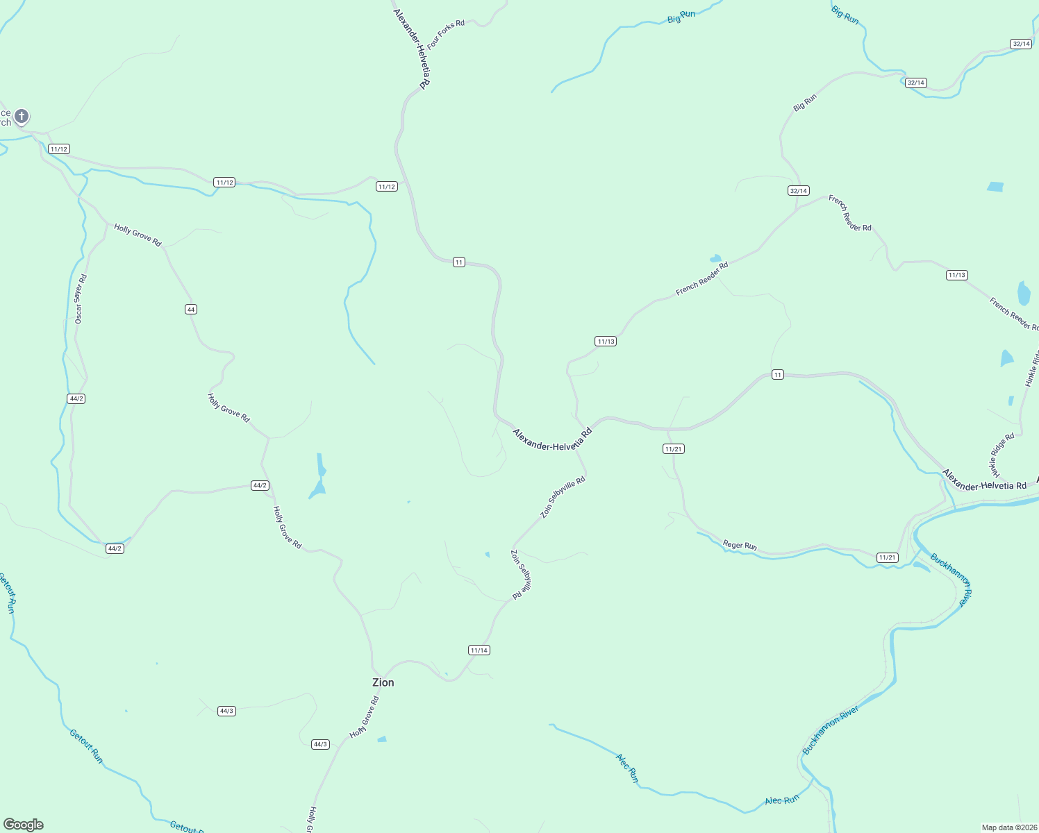 map of restaurants, bars, coffee shops, grocery stores, and more near Alexander-Helvetia Road in Rock Cave