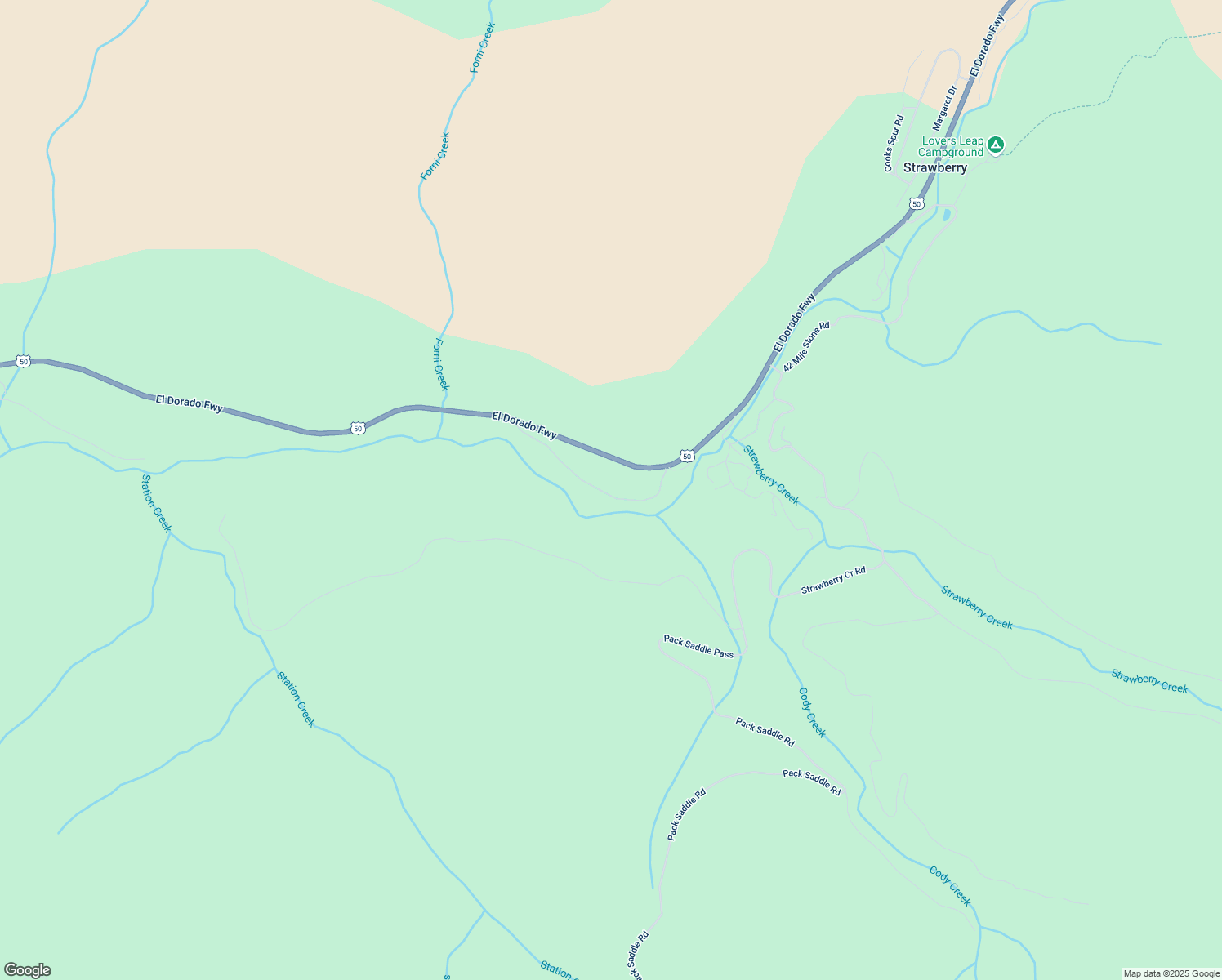map of restaurants, bars, coffee shops, grocery stores, and more near 6170 41 Mile Stone Tract in Kyburz