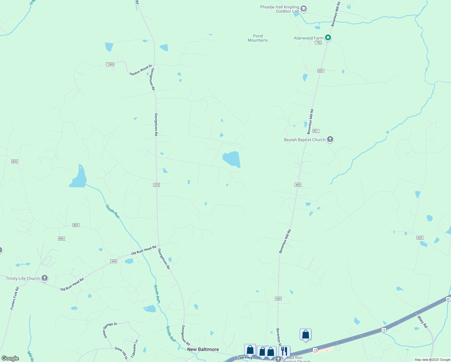 map of restaurants, bars, coffee shops, grocery stores, and more near 5233 Colt Drive in Broad Run