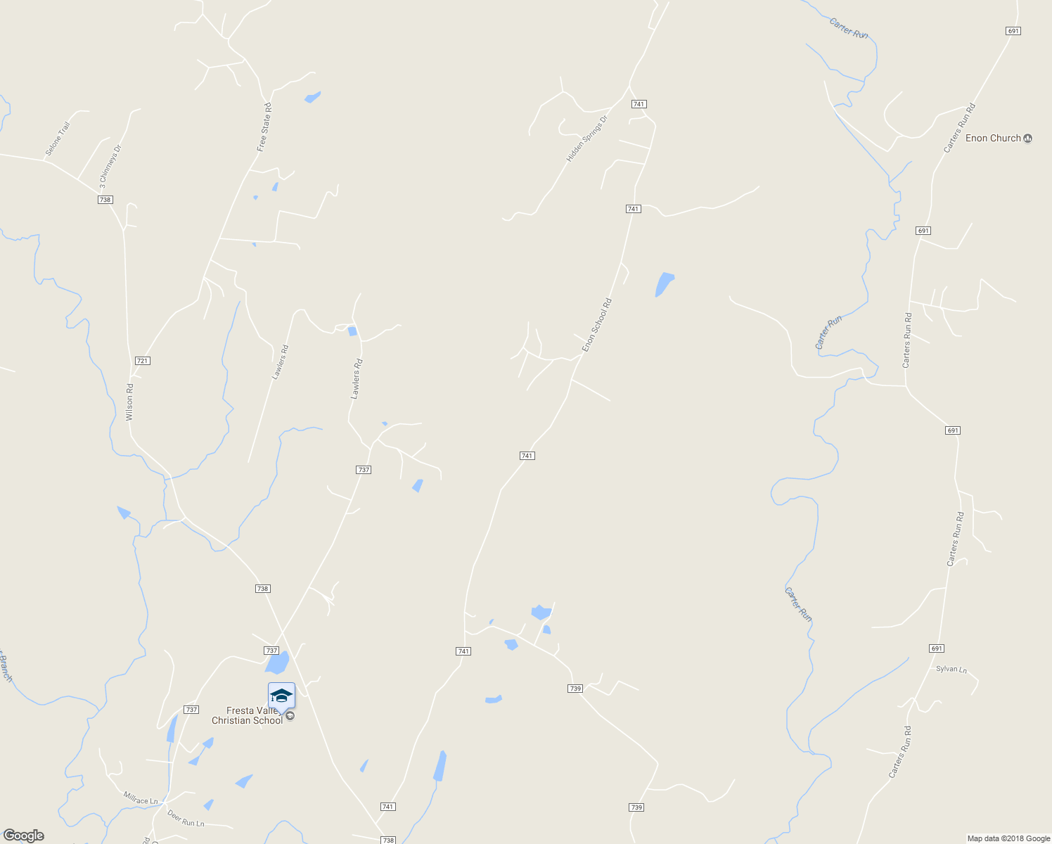 map of restaurants, bars, coffee shops, grocery stores, and more near 6115 Hawksnest Road in Marshall