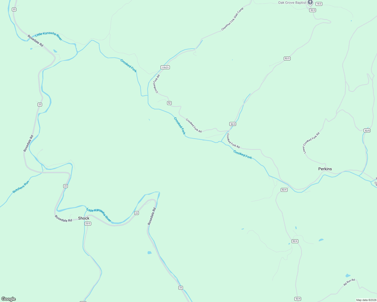 map of restaurants, bars, coffee shops, grocery stores, and more near 32 Crooked Fork Road in Perkins