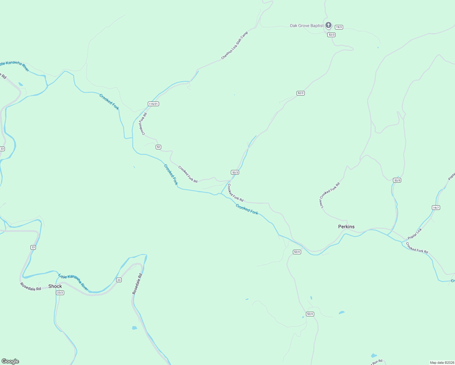 map of restaurants, bars, coffee shops, grocery stores, and more near 32 Crooked Fork Road in Perkins