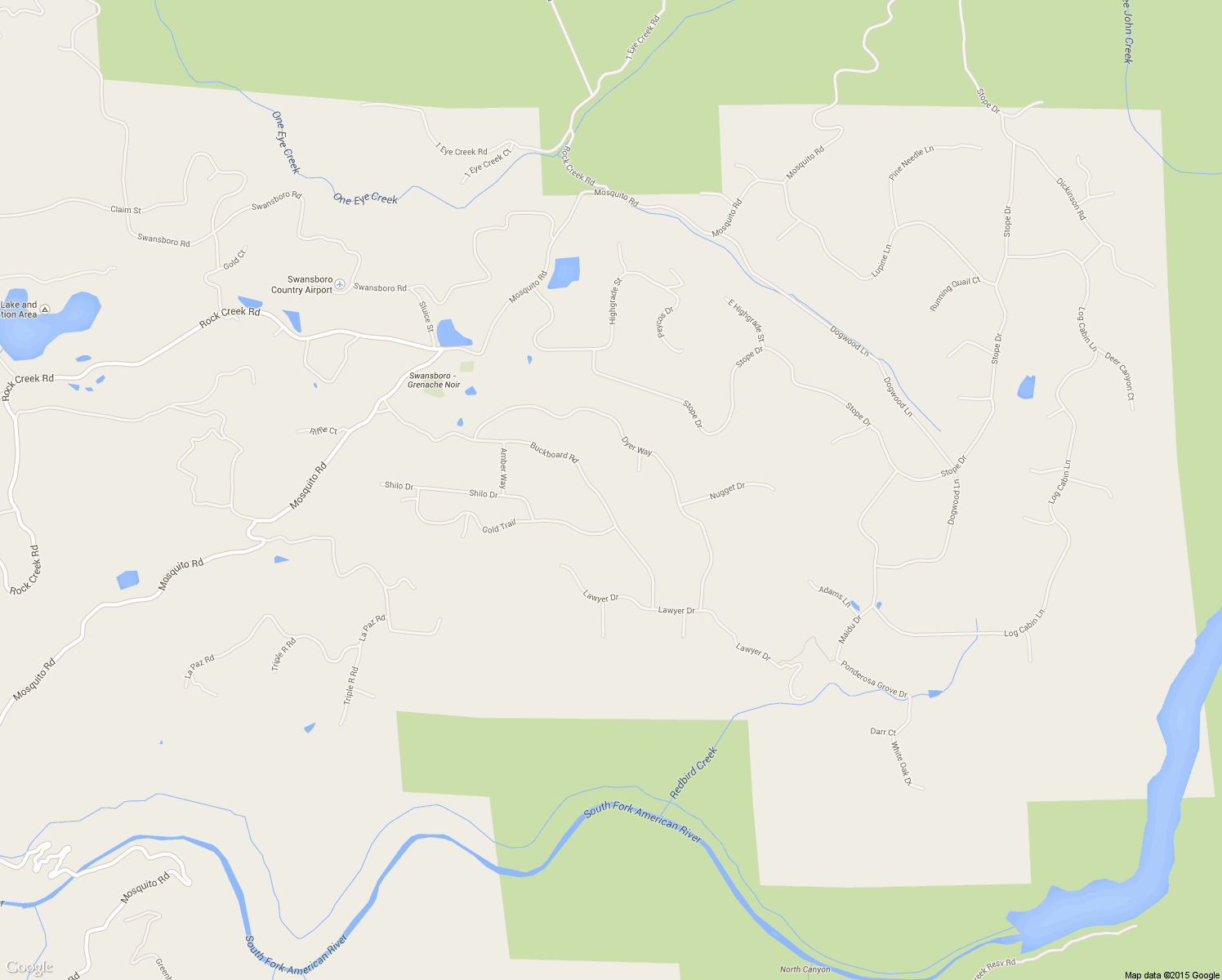 map of restaurants, bars, coffee shops, grocery stores, and more near 3025 Buckboard Rd in Placerville