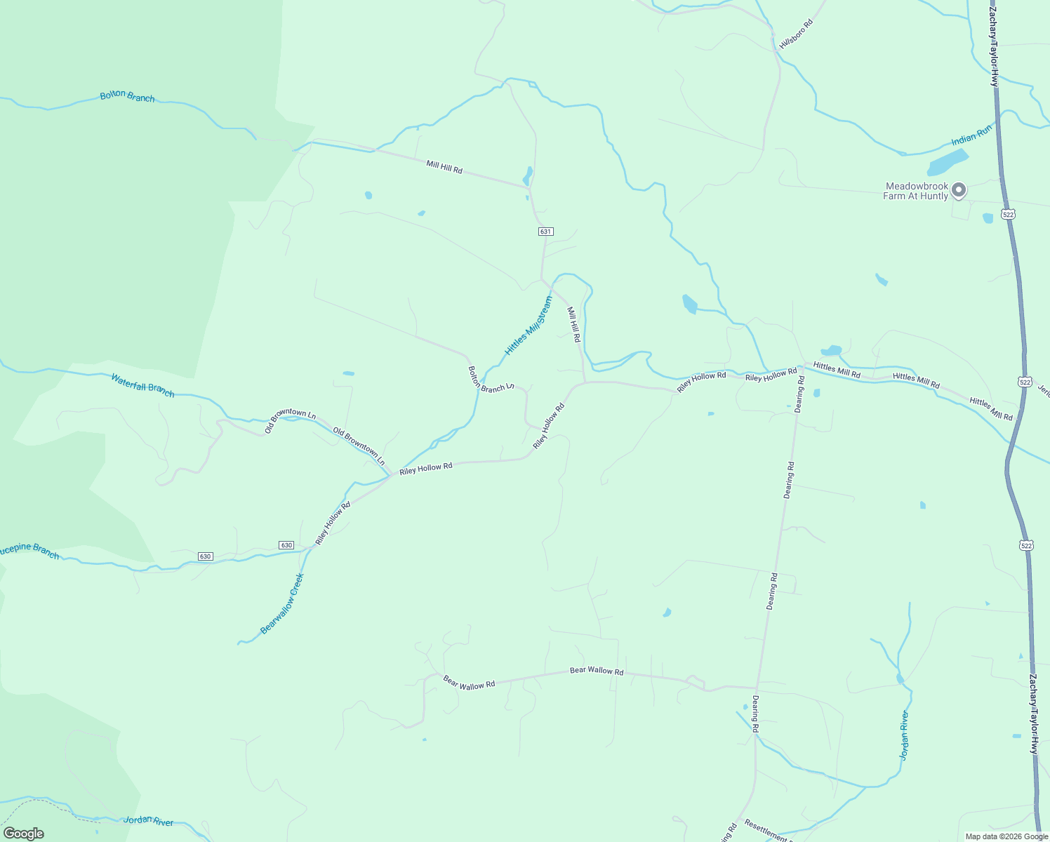 map of restaurants, bars, coffee shops, grocery stores, and more near 25 Bolton Branch Lane in Huntly