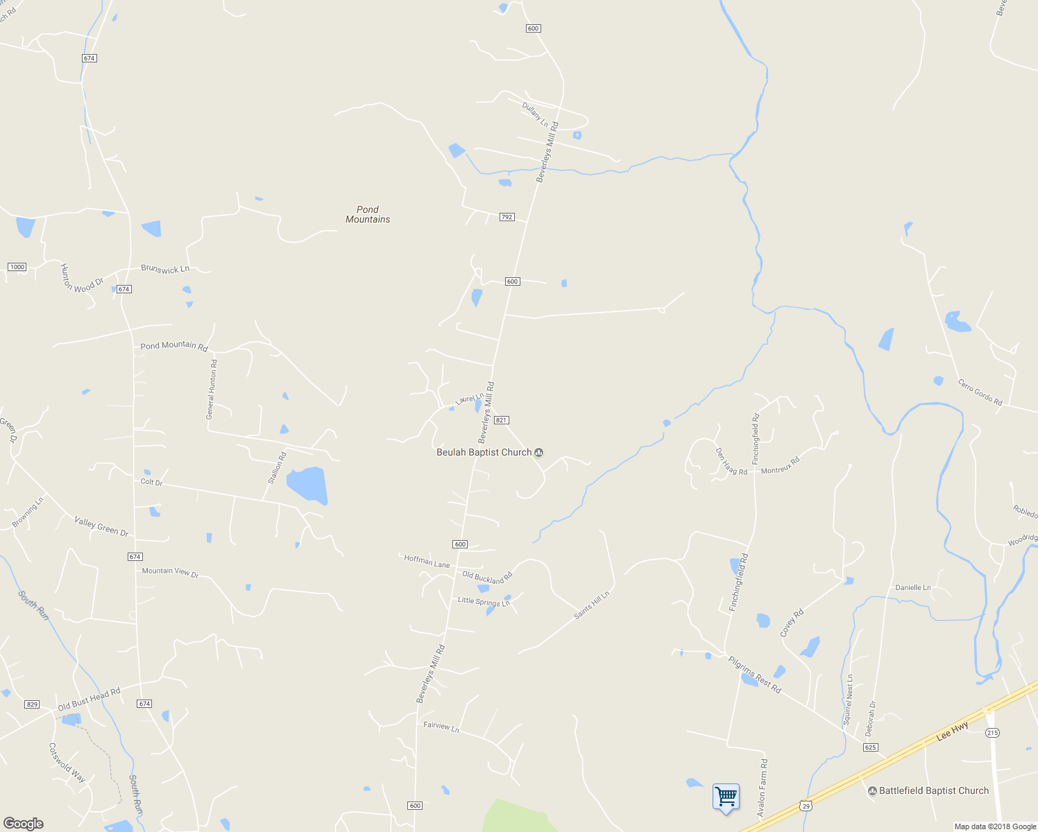map of restaurants, bars, coffee shops, grocery stores, and more near 6013 Pilgrims Rest Road in Broad Run