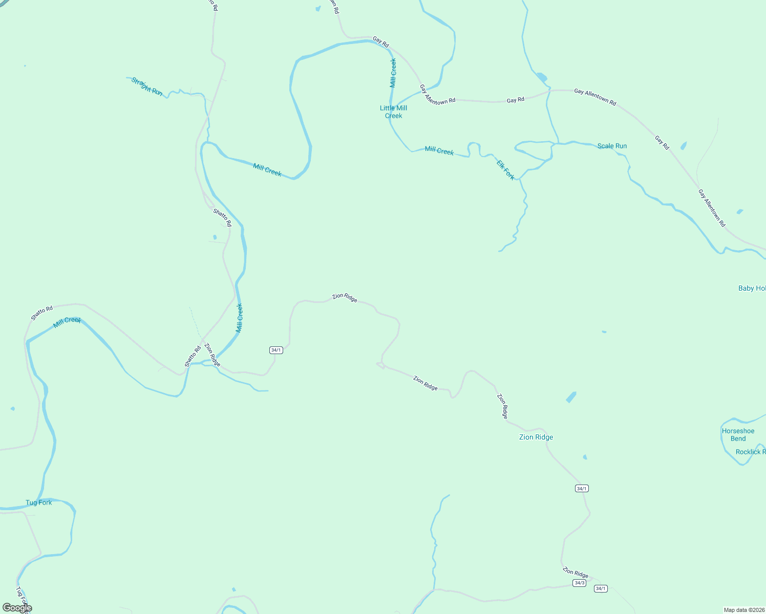 map of restaurants, bars, coffee shops, grocery stores, and more near 1127 Zion Ridge Road in Ripley