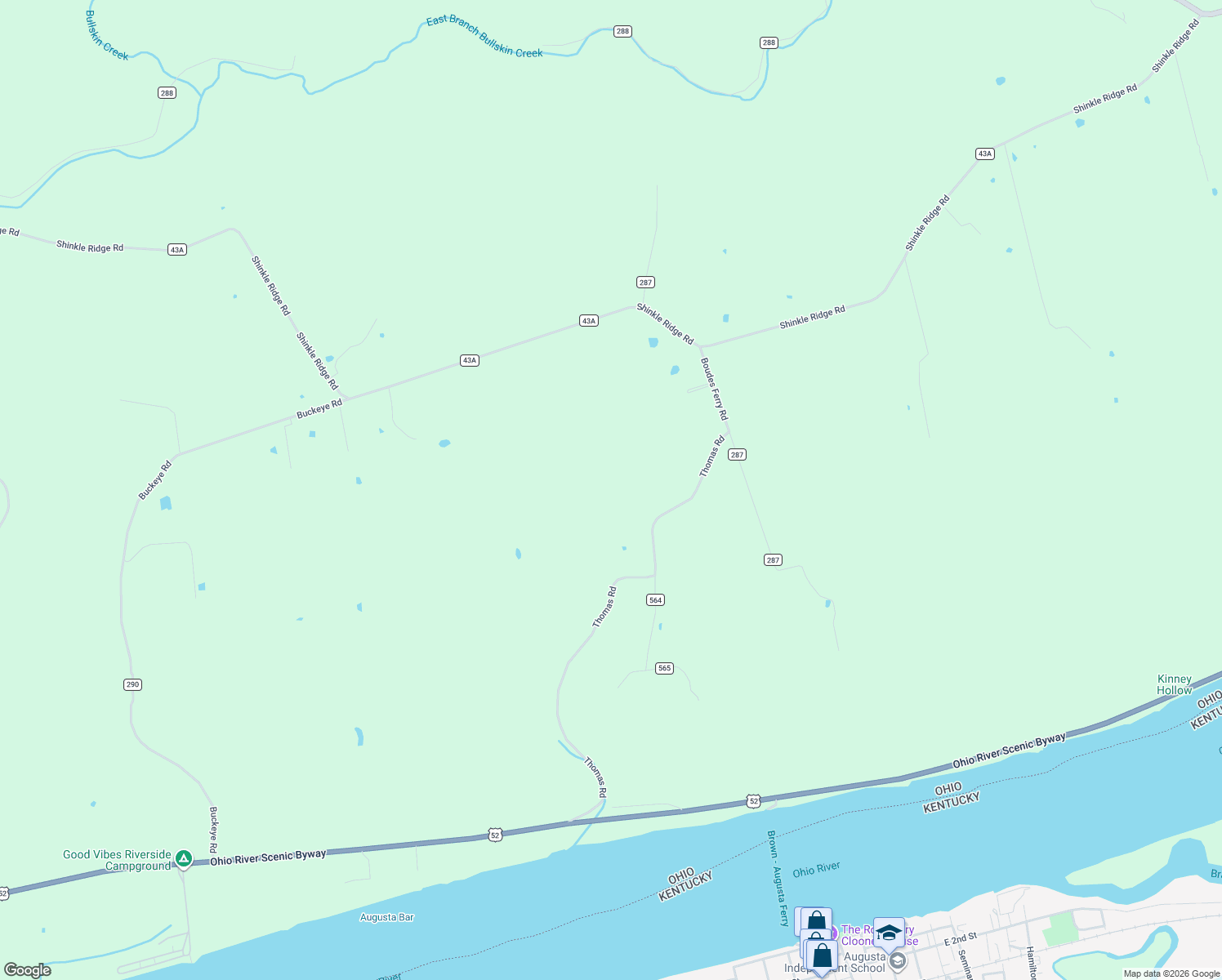 map of restaurants, bars, coffee shops, grocery stores, and more near 5635 Thomas Road in Georgetown