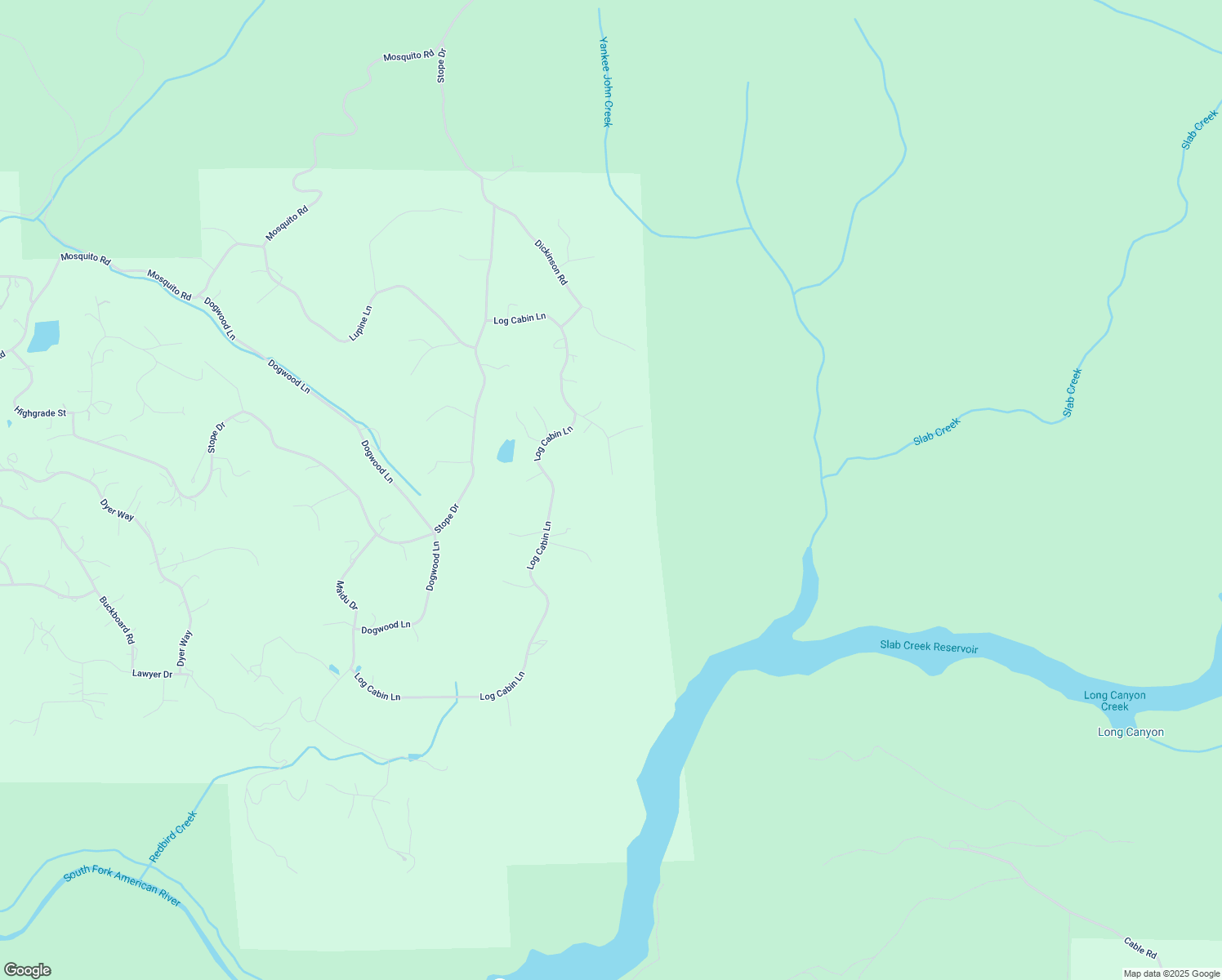 map of restaurants, bars, coffee shops, grocery stores, and more near 6540 Deer Canyon Court in Placerville