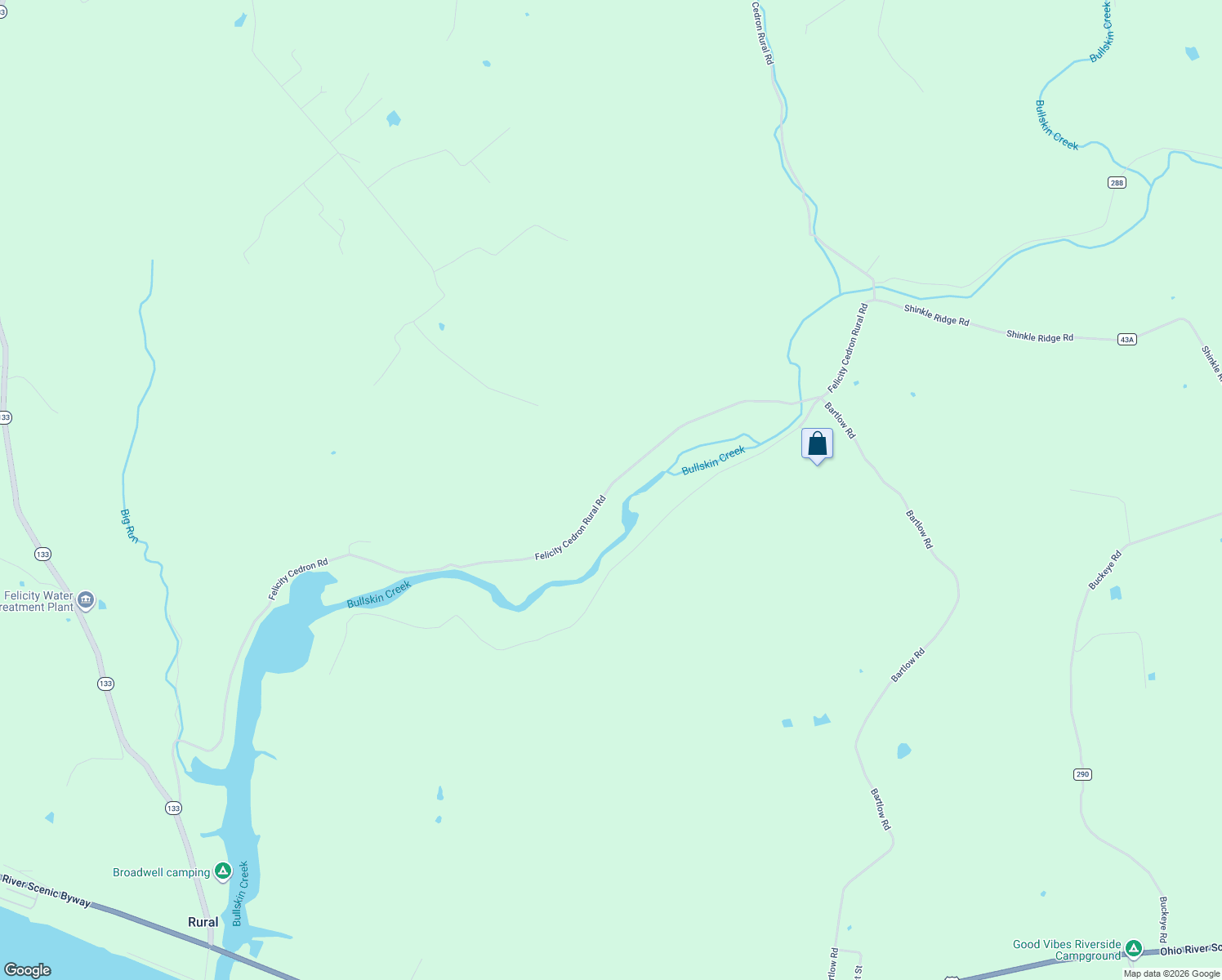 map of restaurants, bars, coffee shops, grocery stores, and more near 355 Felicity Cedron Rural Road in Georgetown