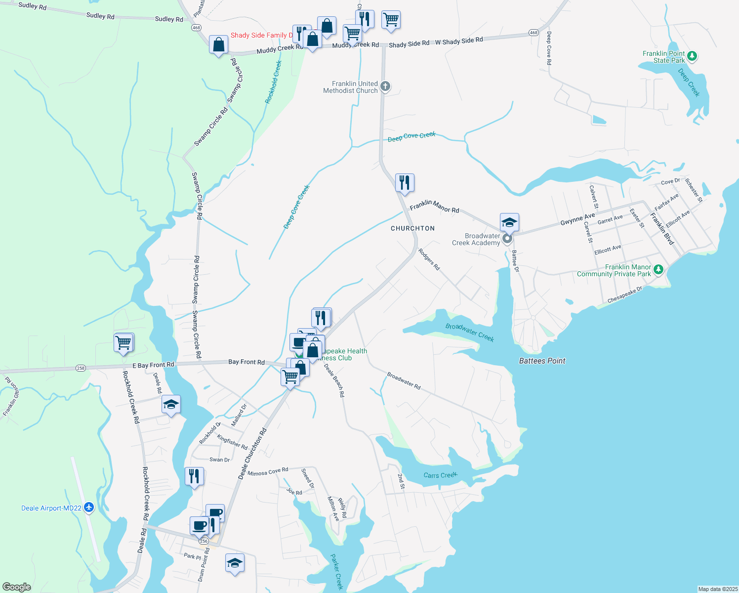 5634 Deale Churchton Road, Deale MD Walk Score