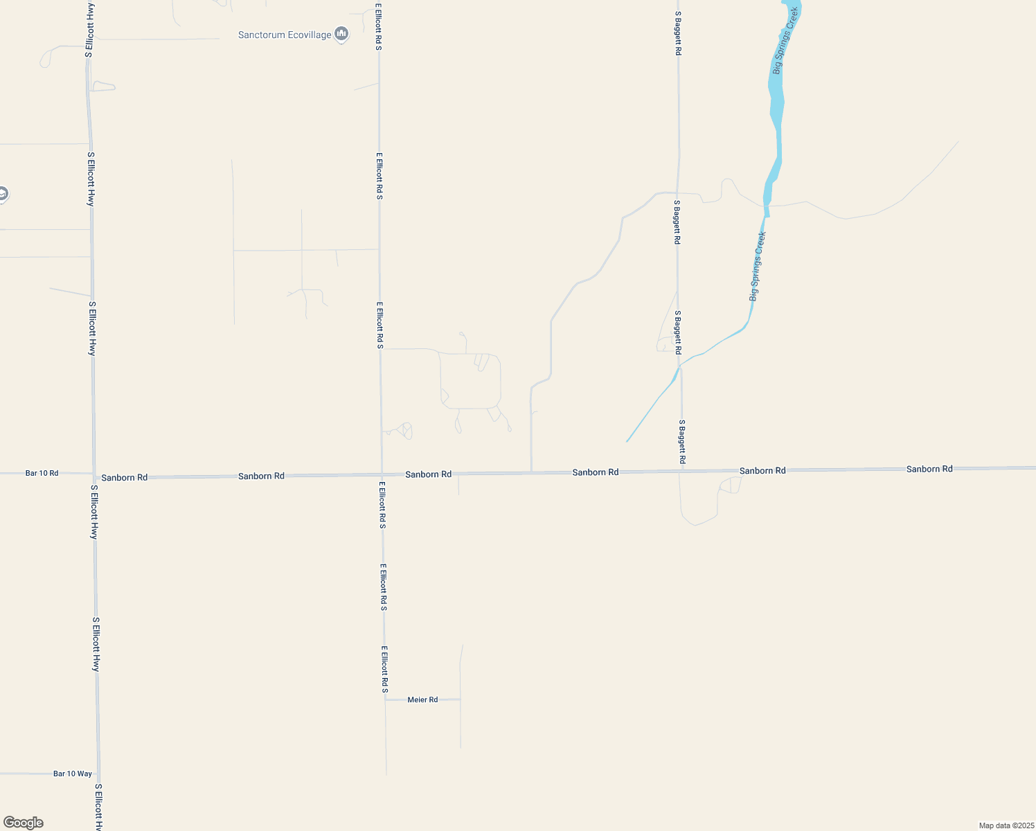 map of restaurants, bars, coffee shops, grocery stores, and more near 25160 Impala Circle in Calhan