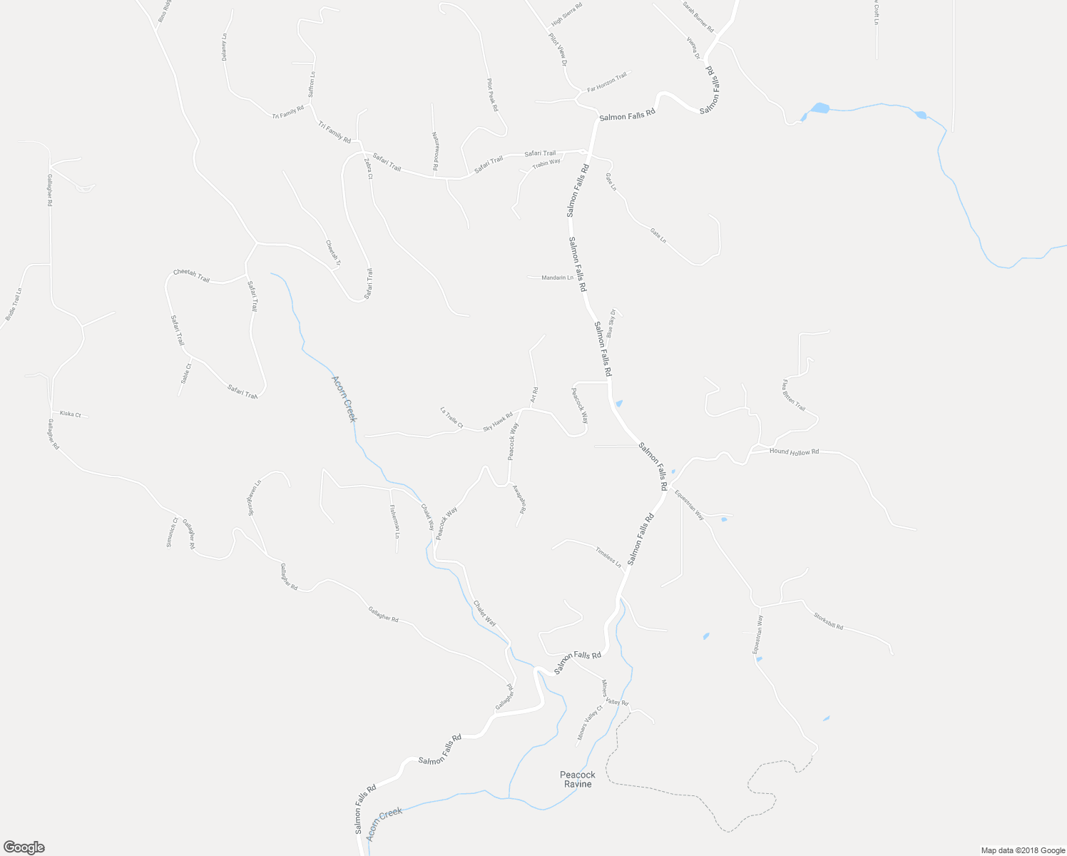 map of restaurants, bars, coffee shops, grocery stores, and more near 6255 Peacock Way in Pilot Hill