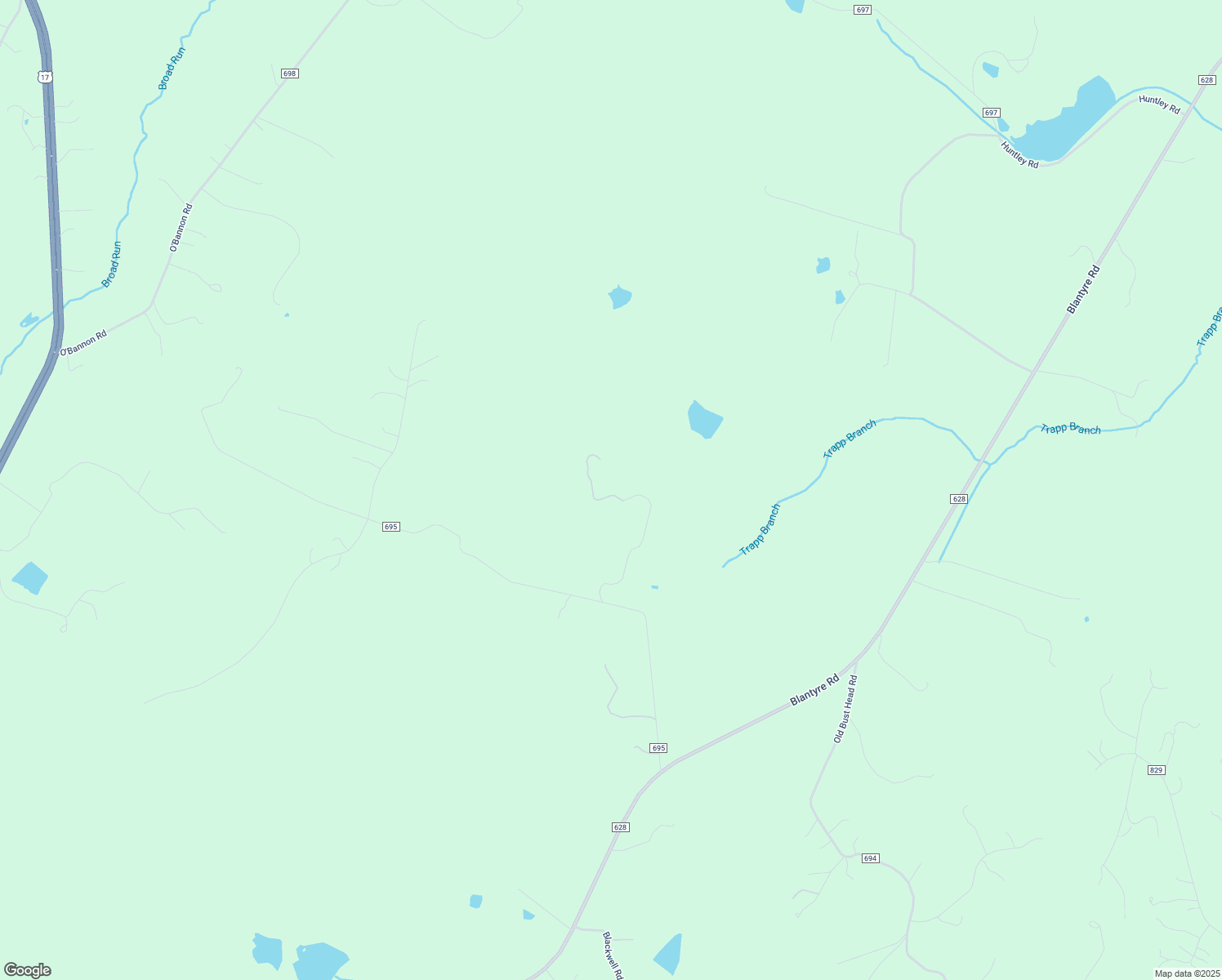 map of restaurants, bars, coffee shops, grocery stores, and more near 6594 McRaes Road in Warrenton