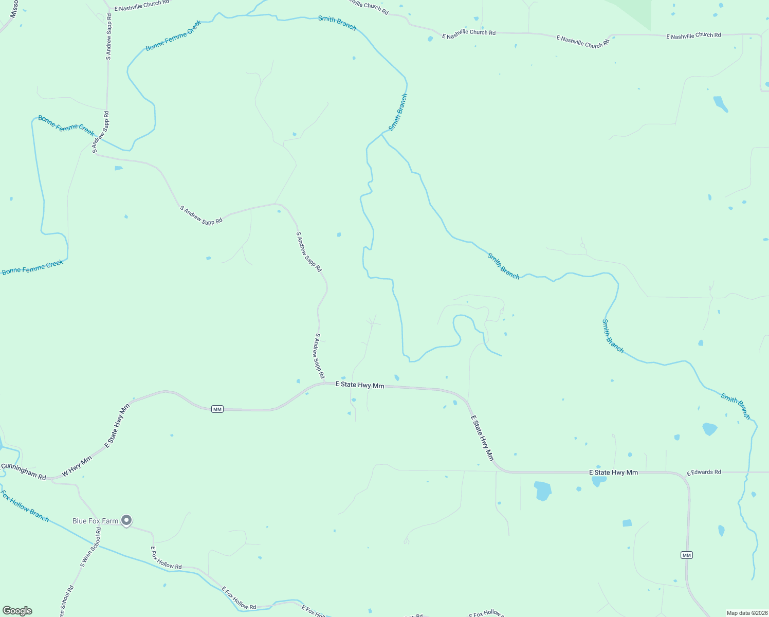 map of restaurants, bars, coffee shops, grocery stores, and more near 12850 South Joy Road in Ashland