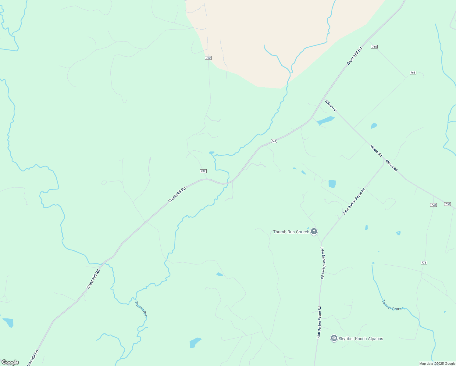 map of restaurants, bars, coffee shops, grocery stores, and more near 11171 Crest Hill Road in Marshall