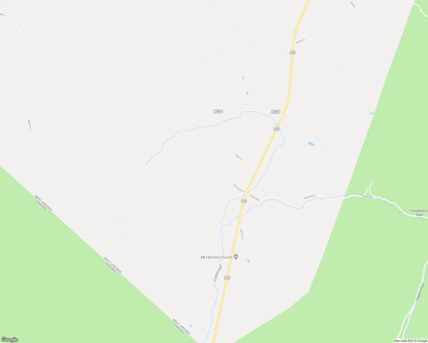 map of restaurants, bars, coffee shops, grocery stores, and more near 281 Buttercup Drive in Mathias