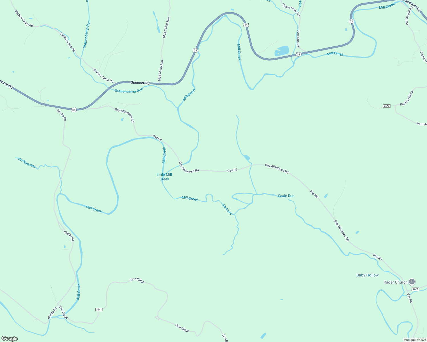 map of restaurants, bars, coffee shops, grocery stores, and more near Gay Allentown Road in Duncan