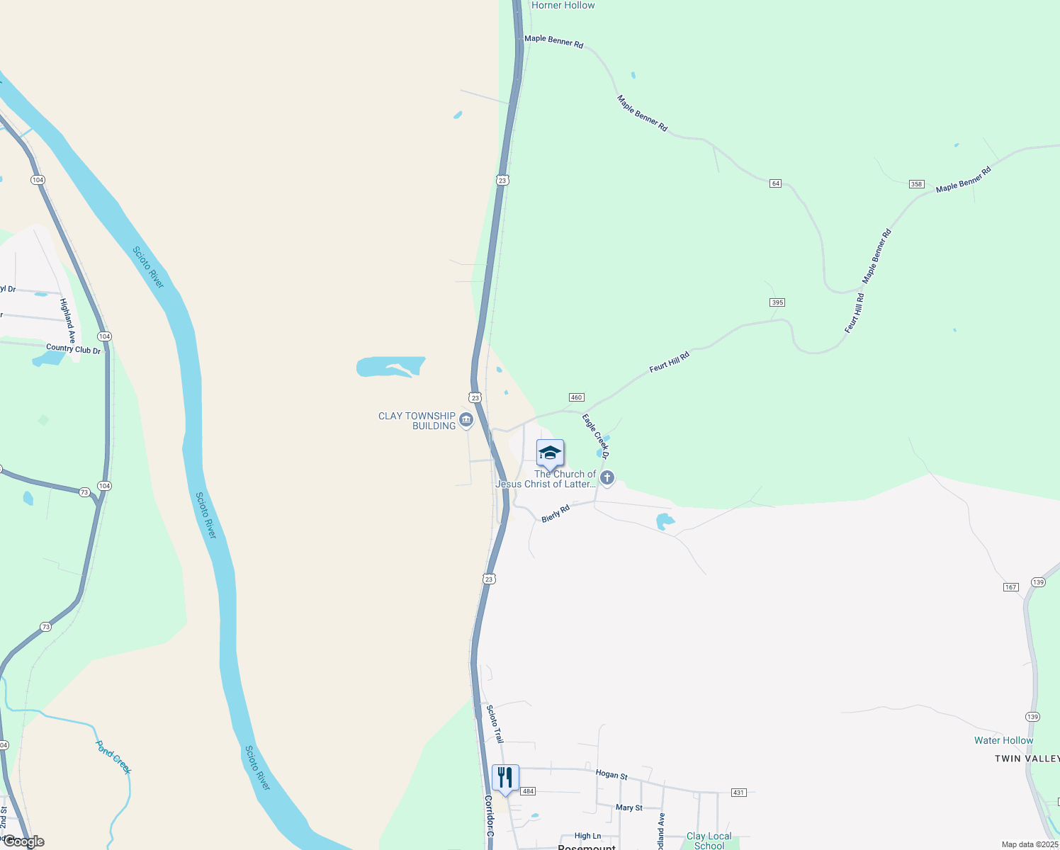 map of restaurants, bars, coffee shops, grocery stores, and more near 214 Lockner Road in Portsmouth